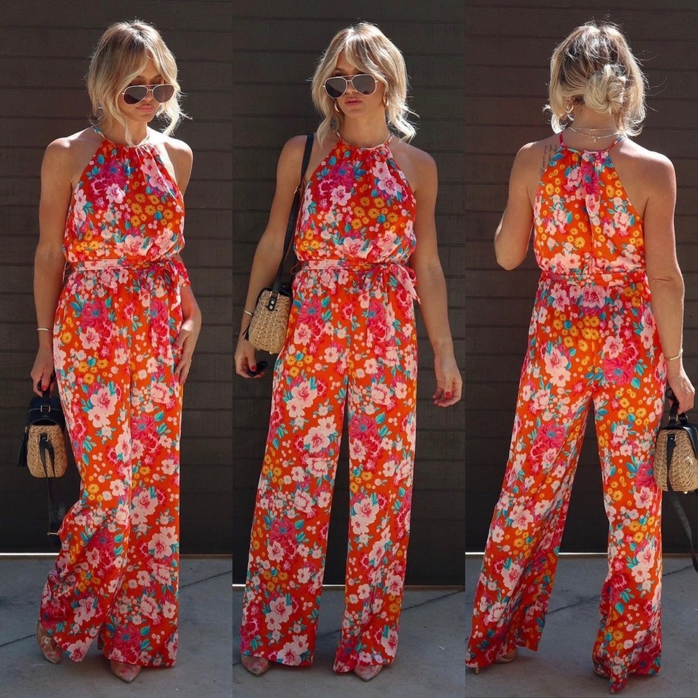Super cute New with tags floral jumpsuit from ViciDolls!